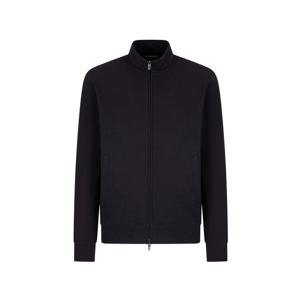 Emporio Armani Felpa con zip Felpe Uomo con lavorazione waffle M - Francavilla Moda